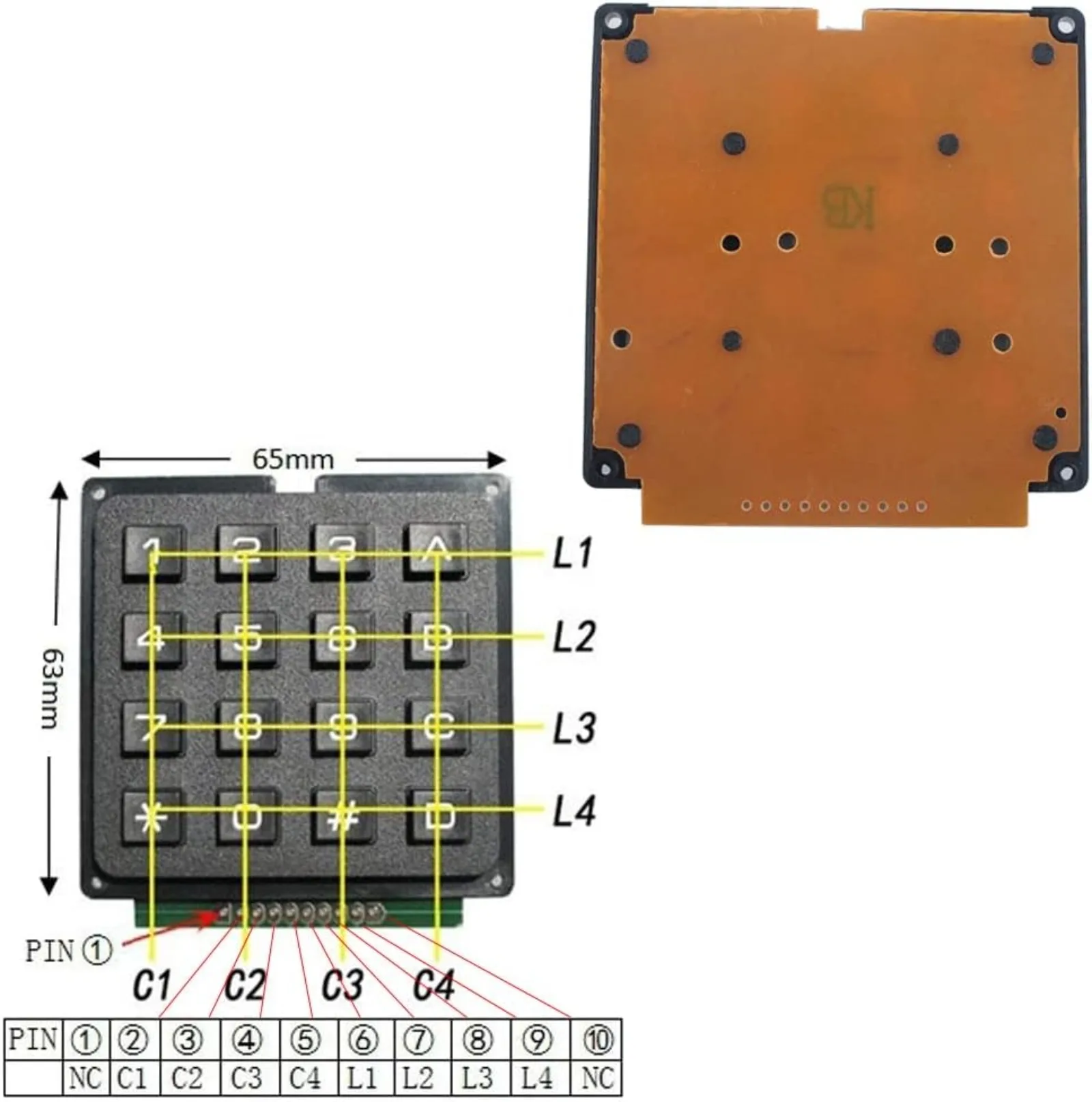 4x4 Matrix Membrane Keypad 16  - Home Automation Arduino recensie en prijs