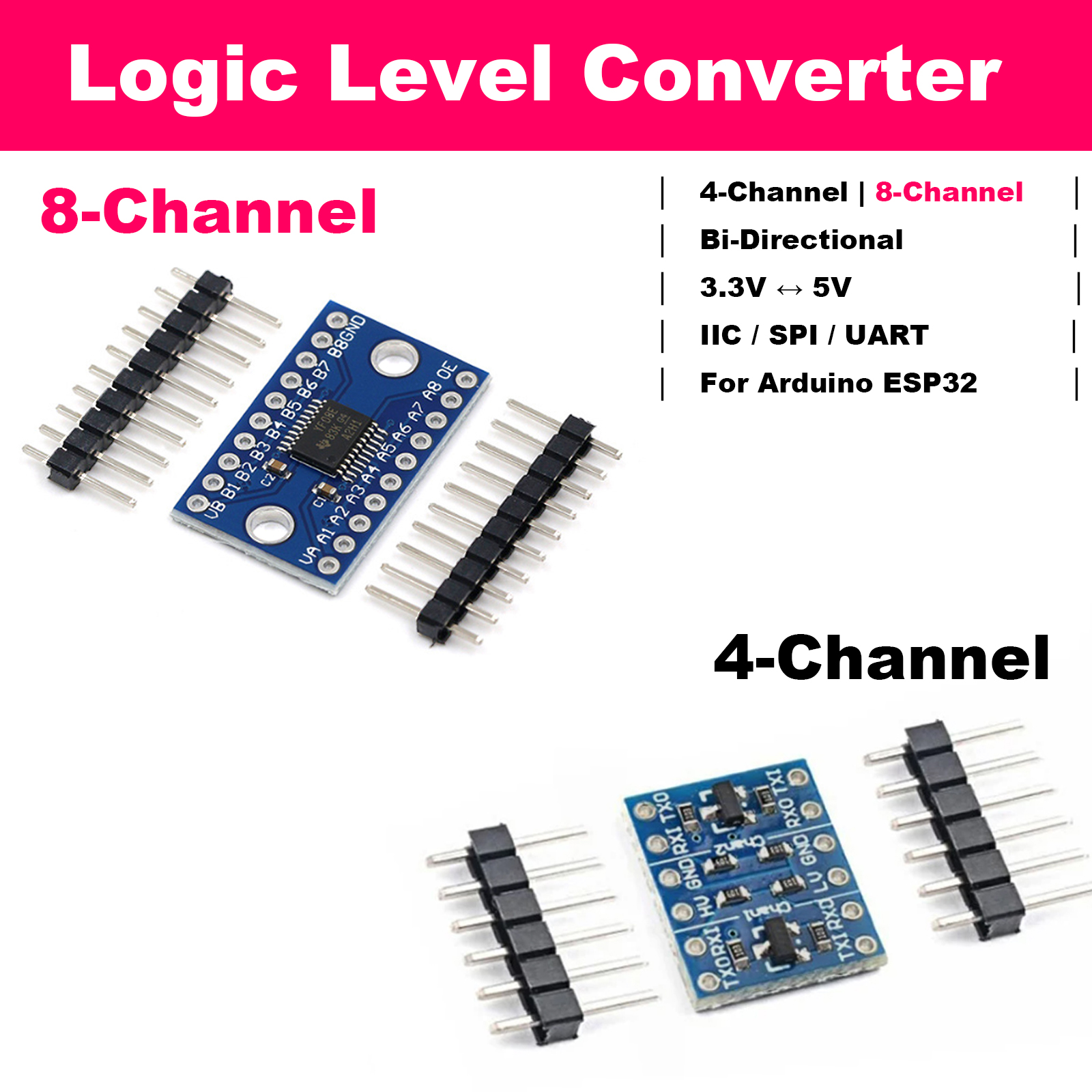Bi-Directional Logic Level Shi - Level Shifter 3.3V recensie en prijs