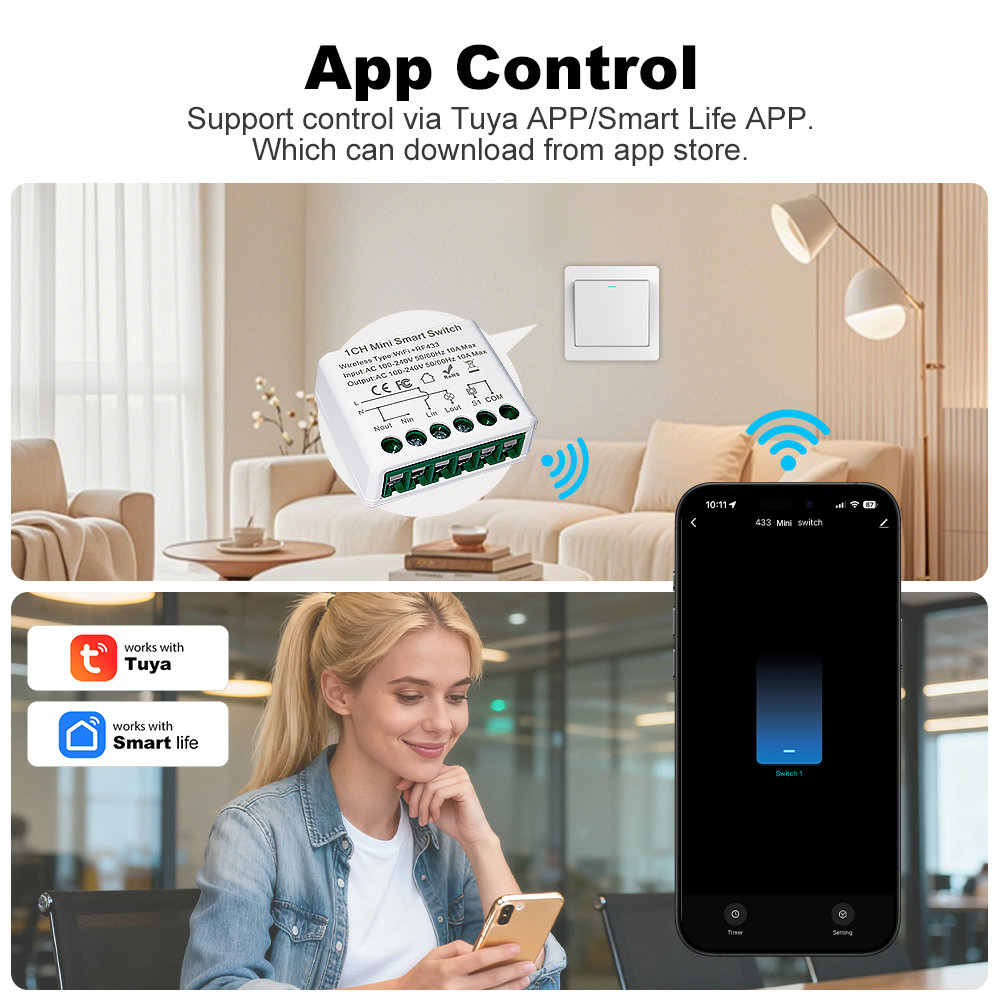 For Tuya WIFI 10A Smart Light  - Home Automation Diy recensie en prijs