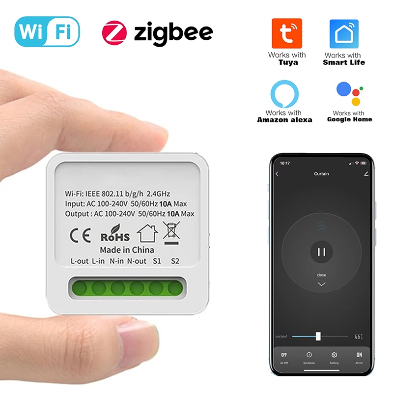 Tuya 16A Mini Wifi Smart Switc - Home Automation Diy recensie en prijs