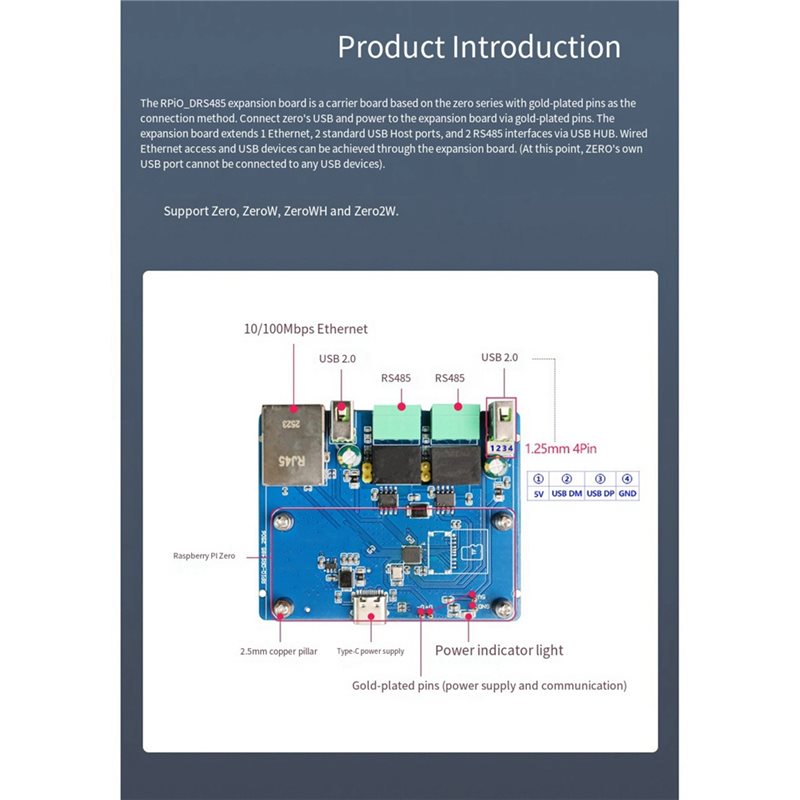 For Raspberry Pi Rpi0-DRS485 E - Pi Zero W Board recensie en prijs