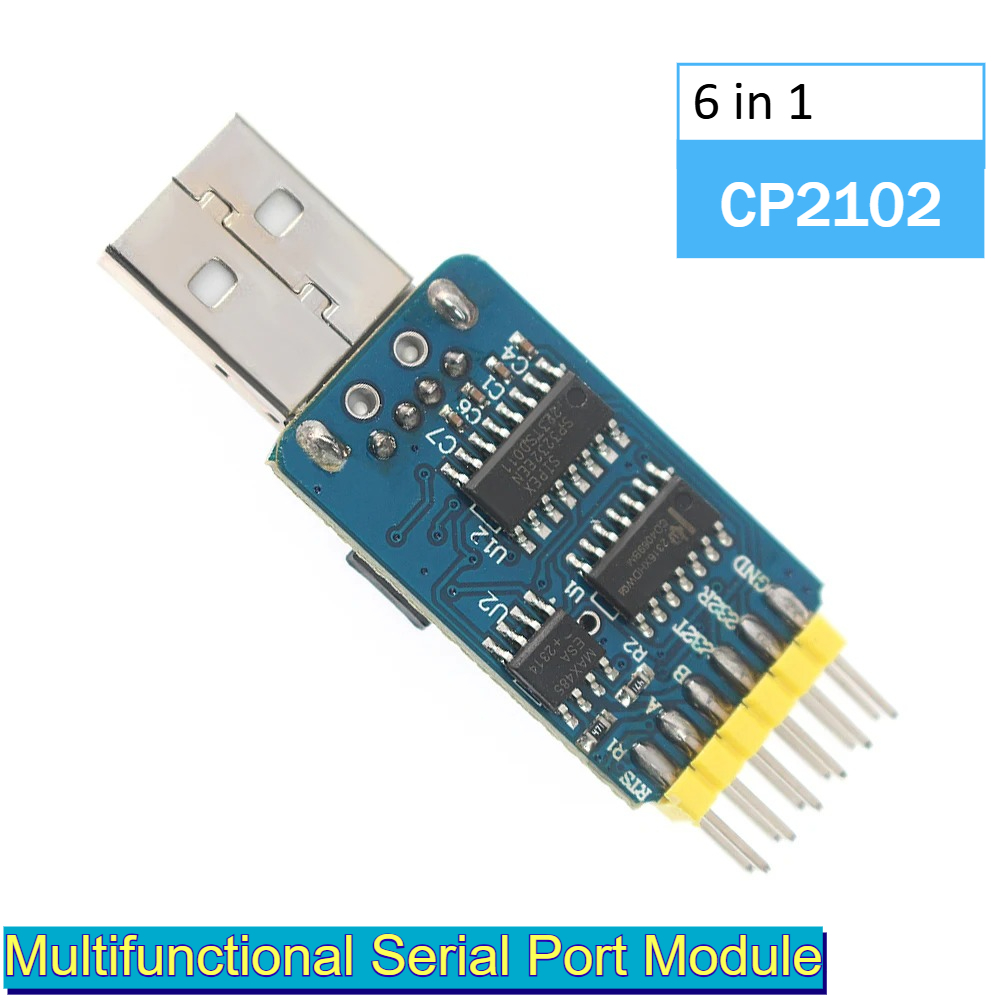 6 in 1 USB Serial Adapter CP21 - Level Shifter 3.3V recensie en prijs
