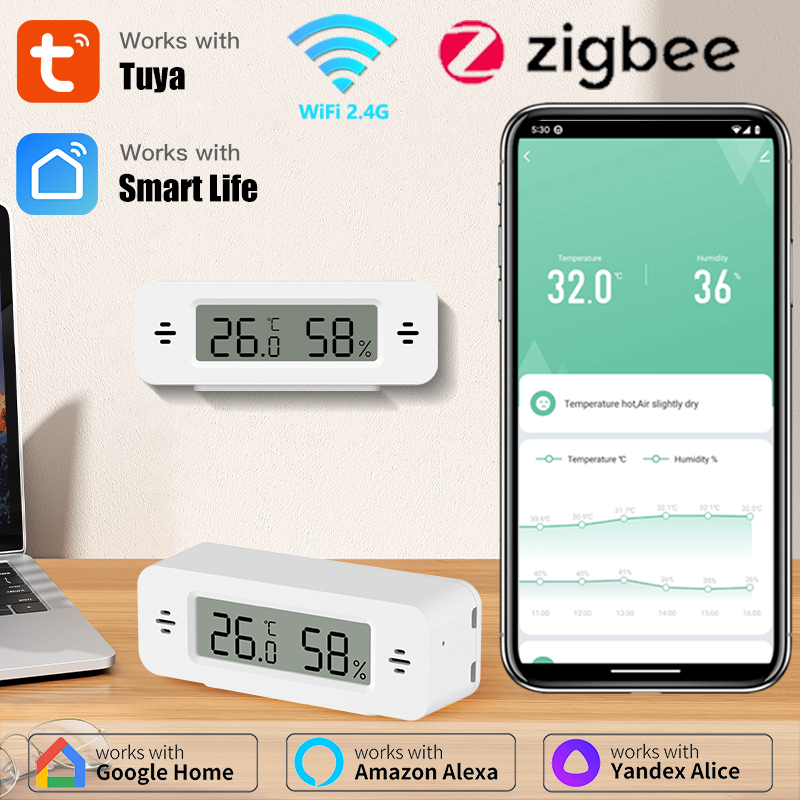Tuya WiFi/Zigbee Temperature H - Home Automation Ideas recensie en prijs