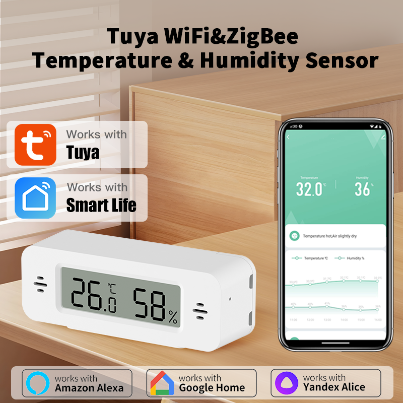 Tuya WiFi/Zigbee Temperature H - Home Automation Ideas recensie en prijs