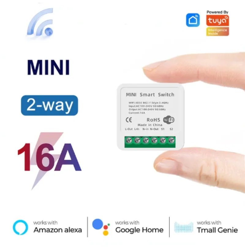 Mini 16A WiFi Switch Smart Lif - Home Automation Ideas recensie en prijs