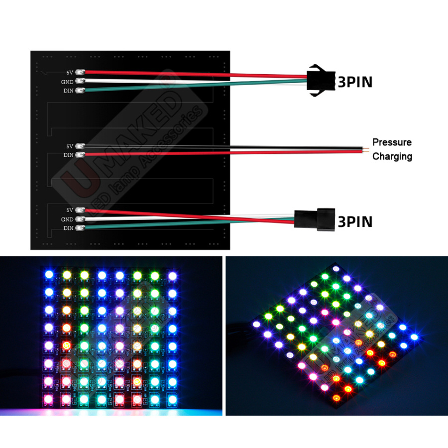 2pcs WS2812B Individually Addr - Rgb Led Matrix 8X8 recensie en prijs
