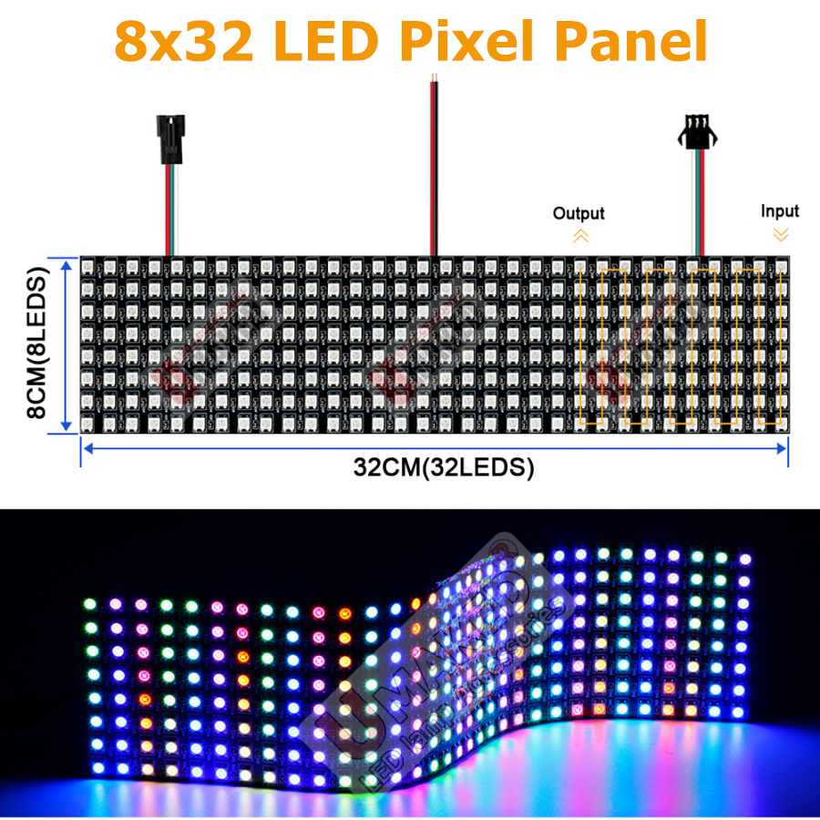 2pcs WS2812B Individually Addr - Rgb Led Matrix 8X8 recensie en prijs