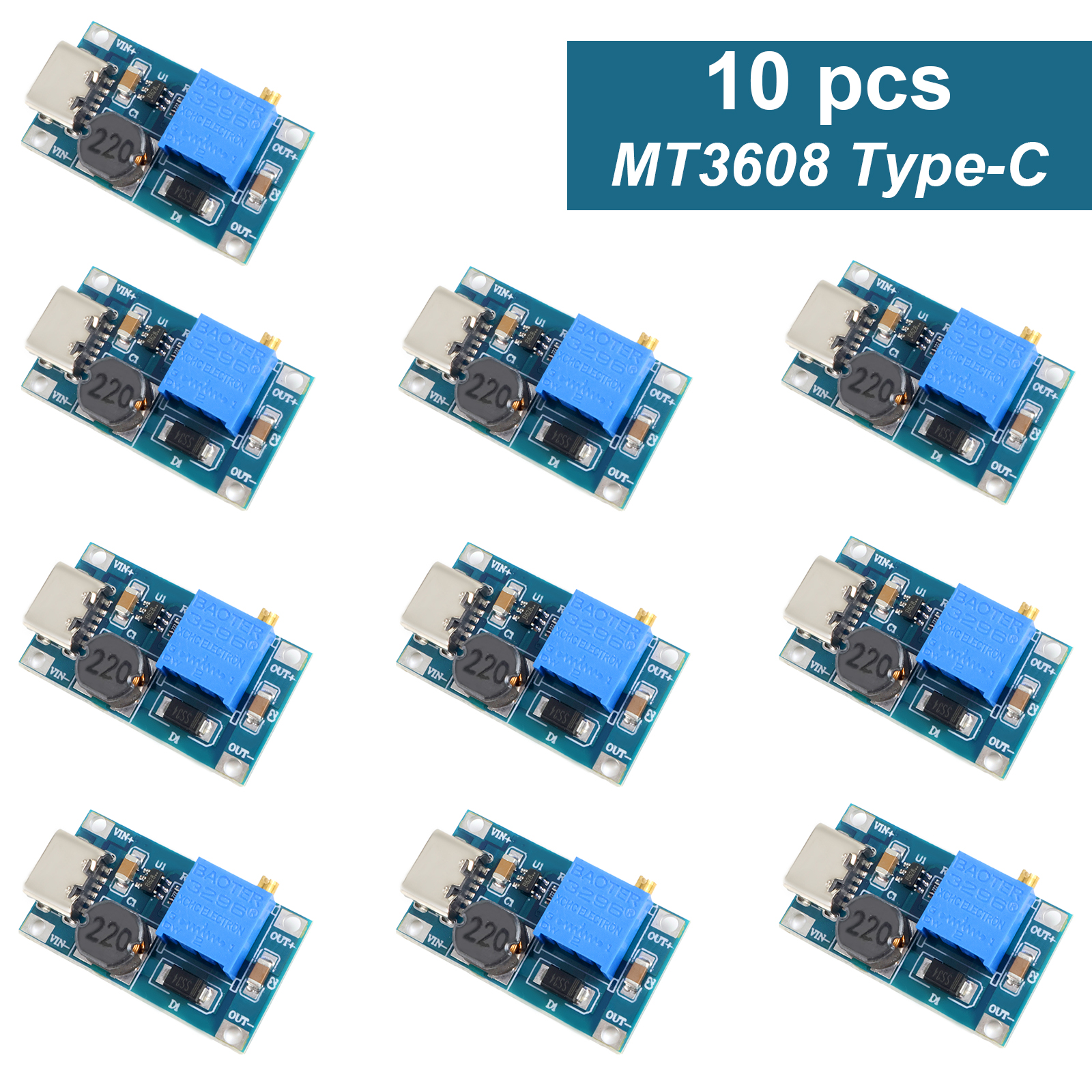 1-10pcs MT3608 DC-DC Step Up C - Home Automation Arduino recensie en prijs