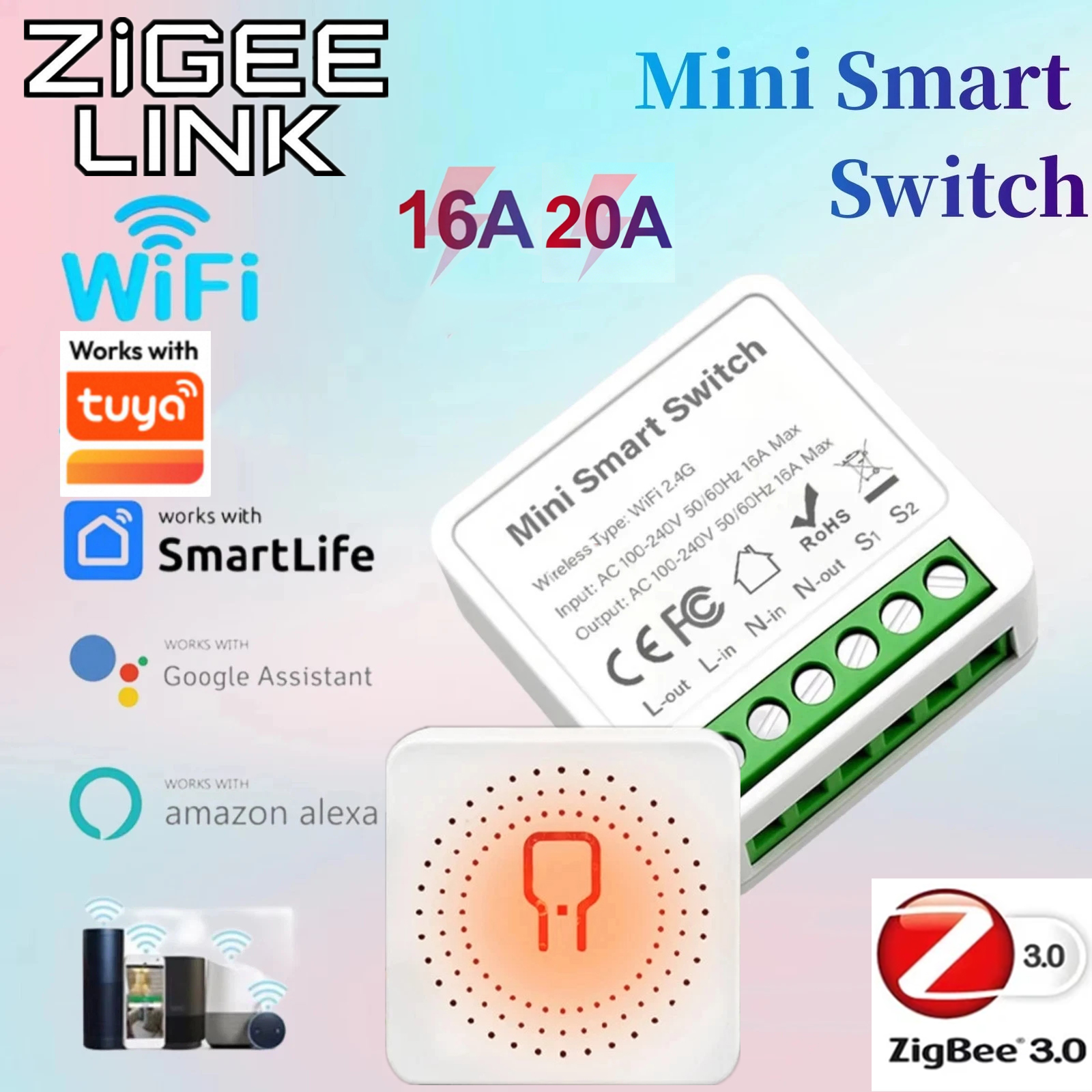 For Tuya Mini Smart WiFi Switc - Home Automation Diy recensie en prijs