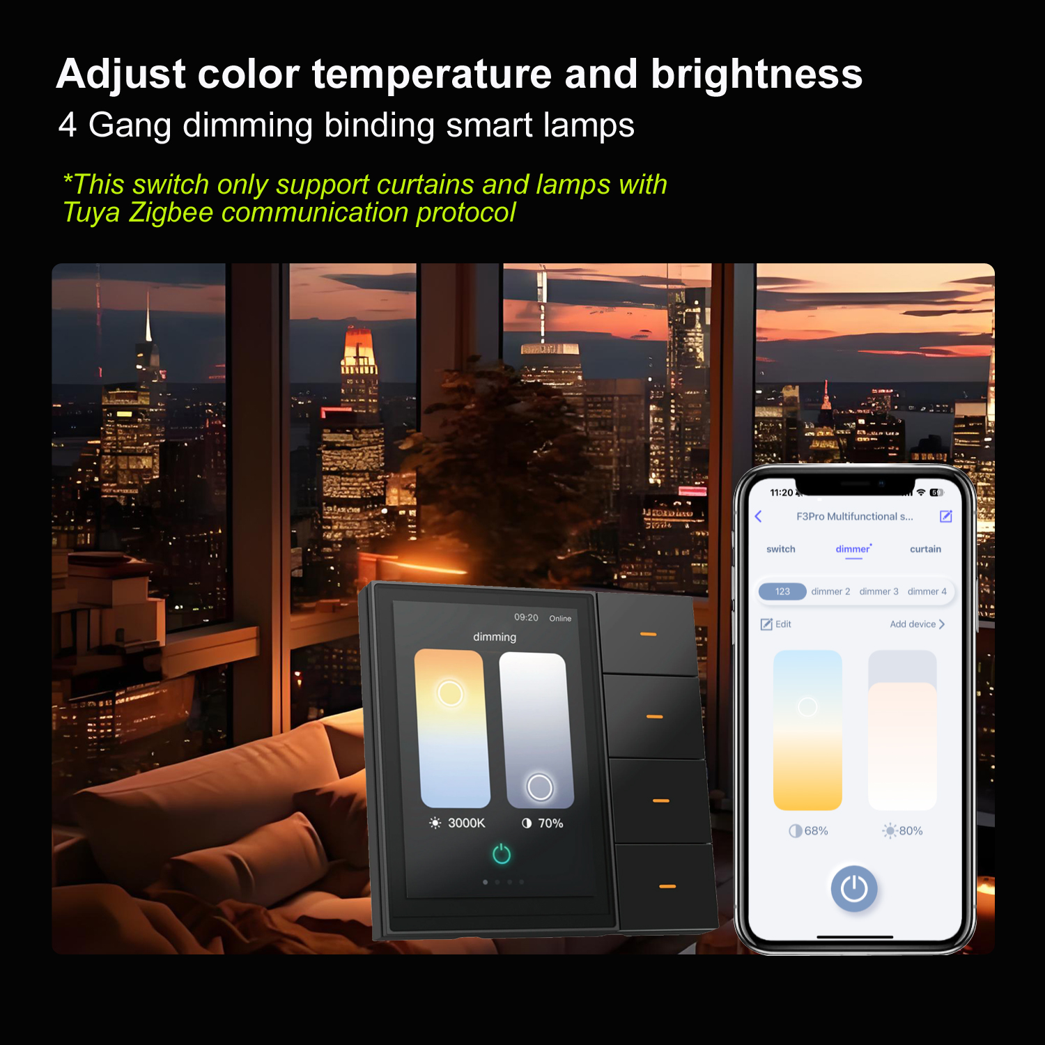F3-pro Tuya Smart Panel ZigBee - Home Automation Ideas recensie en prijs