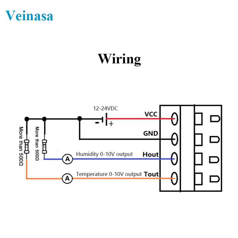 NEW Veinasa HTW-GS2 Duct Tempe - Temperature Humidity Sensor recensie en prijs