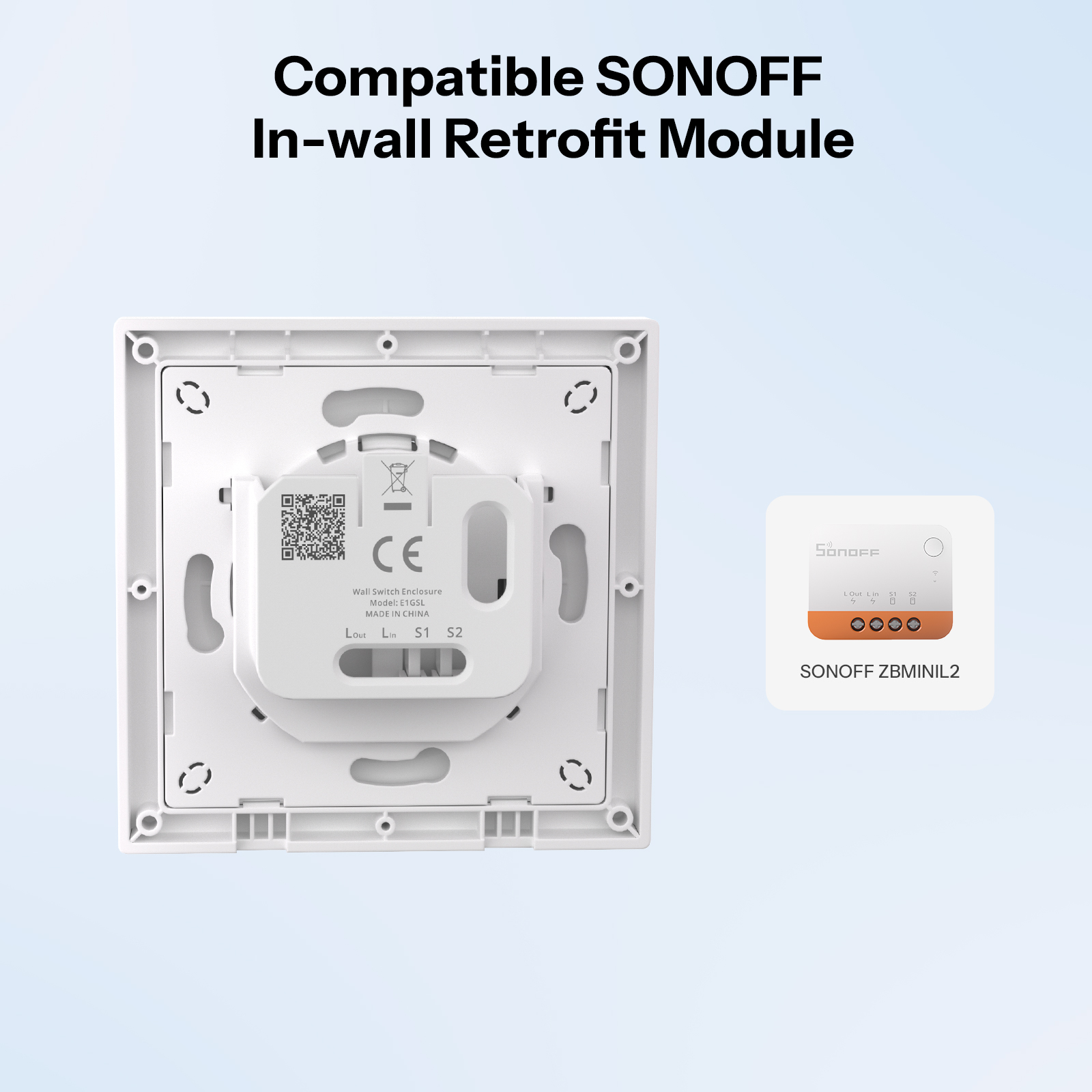 SONOFF E1GSL Wall Switch Enclo - Sonoff Basic Switch recensie en prijs