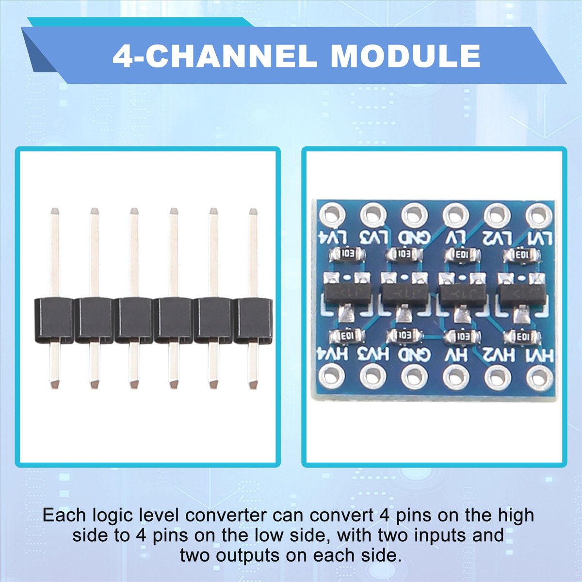 AT42 10Pcs 4 Channel IIC Logic - Level Shifter 3.3V recensie en prijs