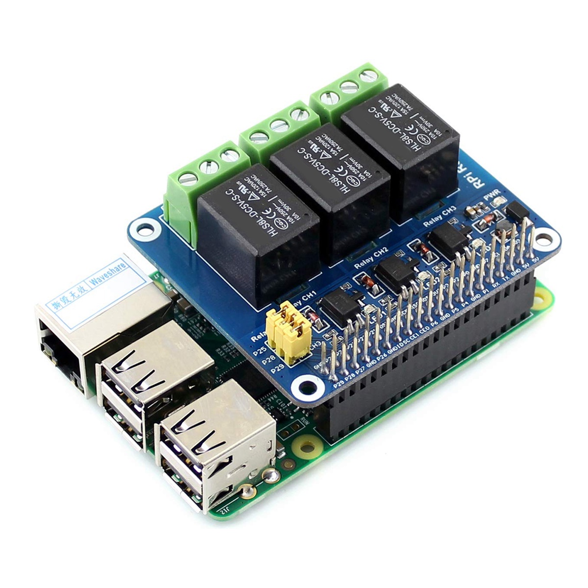 Waveshare 5V 3-Channel Relay M - Pi Zero W Board recensie en prijs