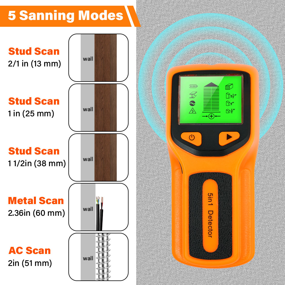 Wall Stud Detector 5 in 1 Hand - Water Leak Detector Wired recensie en prijs
