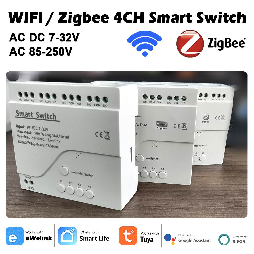 4CH Wifi / Zigbee Smart Relay  - Home Automation Diy recensie en prijs