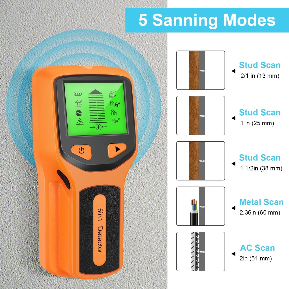 5 in 1 Digital Stud Detector H - Water Leak Detector Wired recensie en prijs