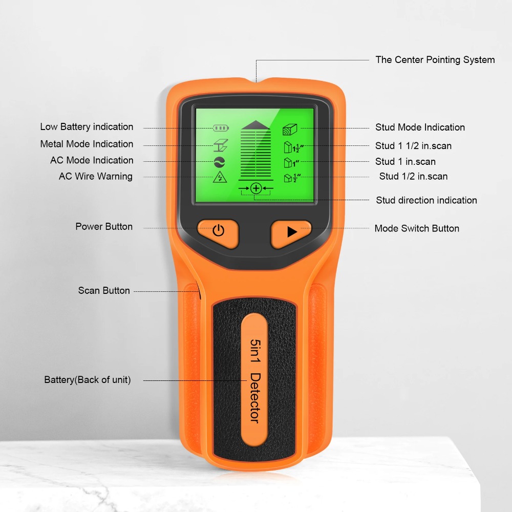 5 in 1 Digital Stud Detector H - Water Leak Detector Wired recensie en prijs