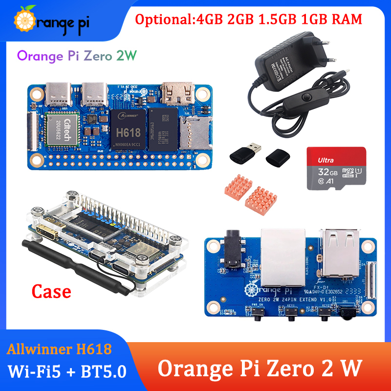 Orange Pi Zero 2W 4GB 2GB 1.5G - Pi Zero W Board recensie en prijs