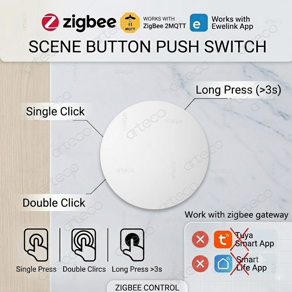 Zigbee Button Scene Switch Wir - Home Automation Ideas recensie en prijs