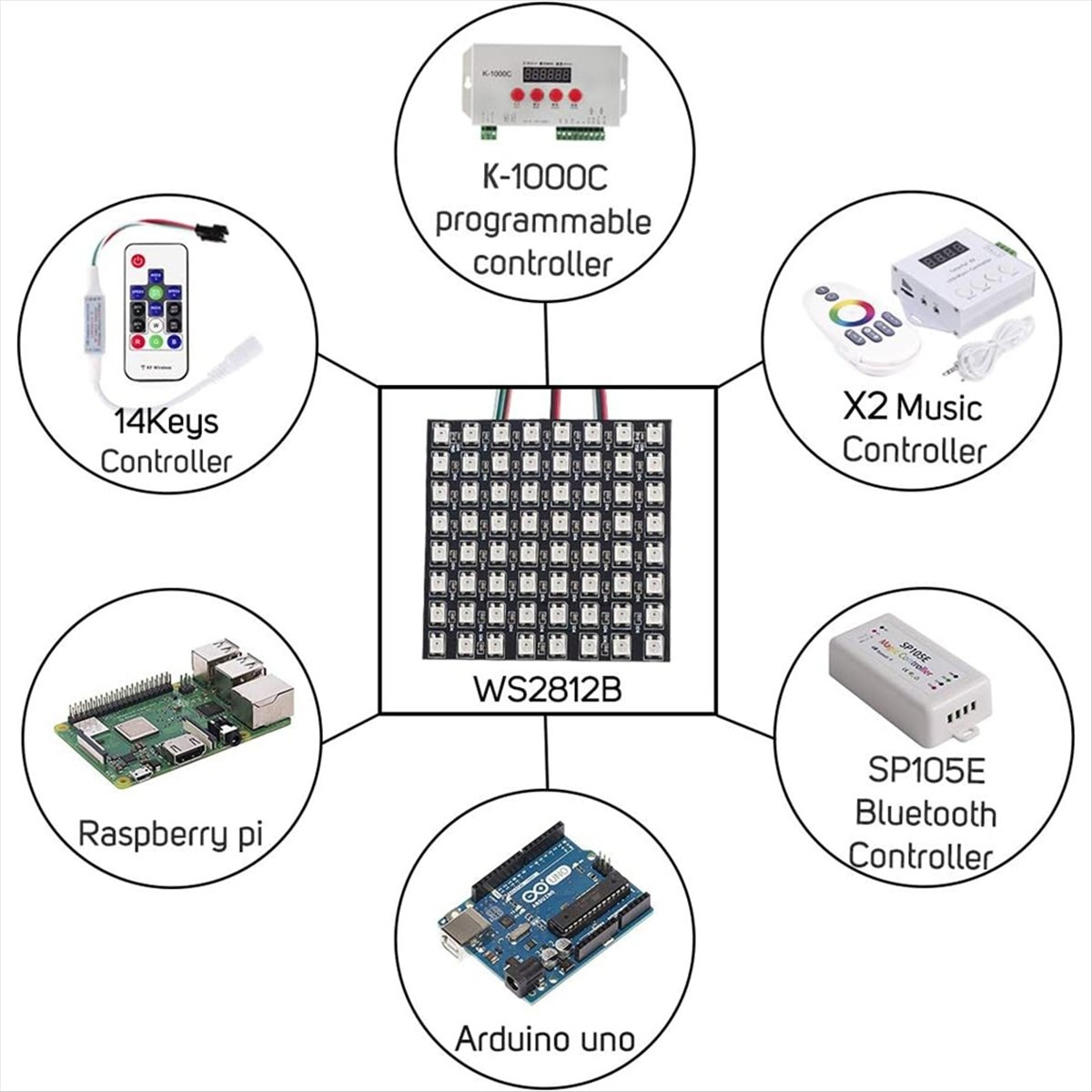 A36R WS2812B Dot Matrix Screen - Rgb Led Matrix 8X8 recensie en prijs