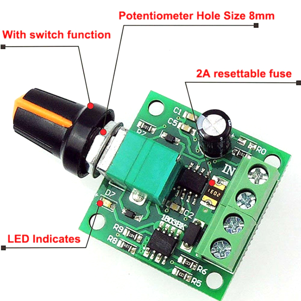 DC 1.8V 3V 5V 6V 12V 2A PWM Mo - Level Shifter 3.3V recensie en prijs