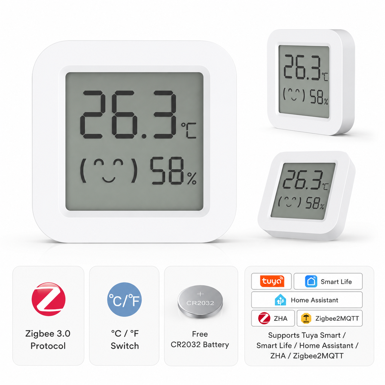 Zigbee2MQTT Tuya Temperature H - Temperature Humidity Sensor recensie en prijs