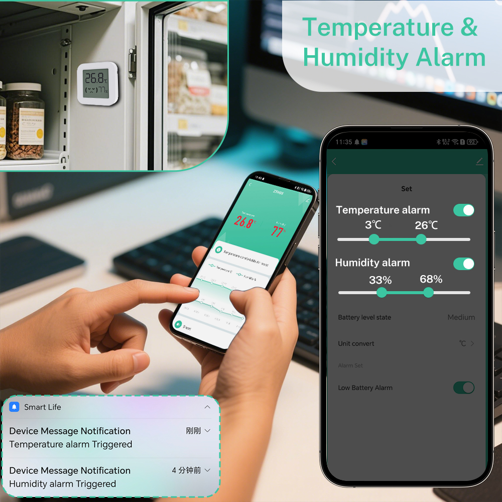 Zigbee2MQTT Tuya Temperature H - Temperature Humidity Sensor recensie en prijs