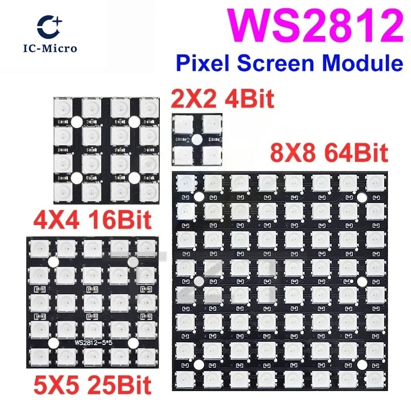 NEW WS2812 LED 5050 RGB 8x8 LE - Rgb Led Matrix 8X8 recensie en prijs
