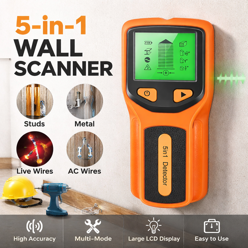 New 5-In-1 Wall Detector Handh - Water Leak Detector Wired recensie en prijs