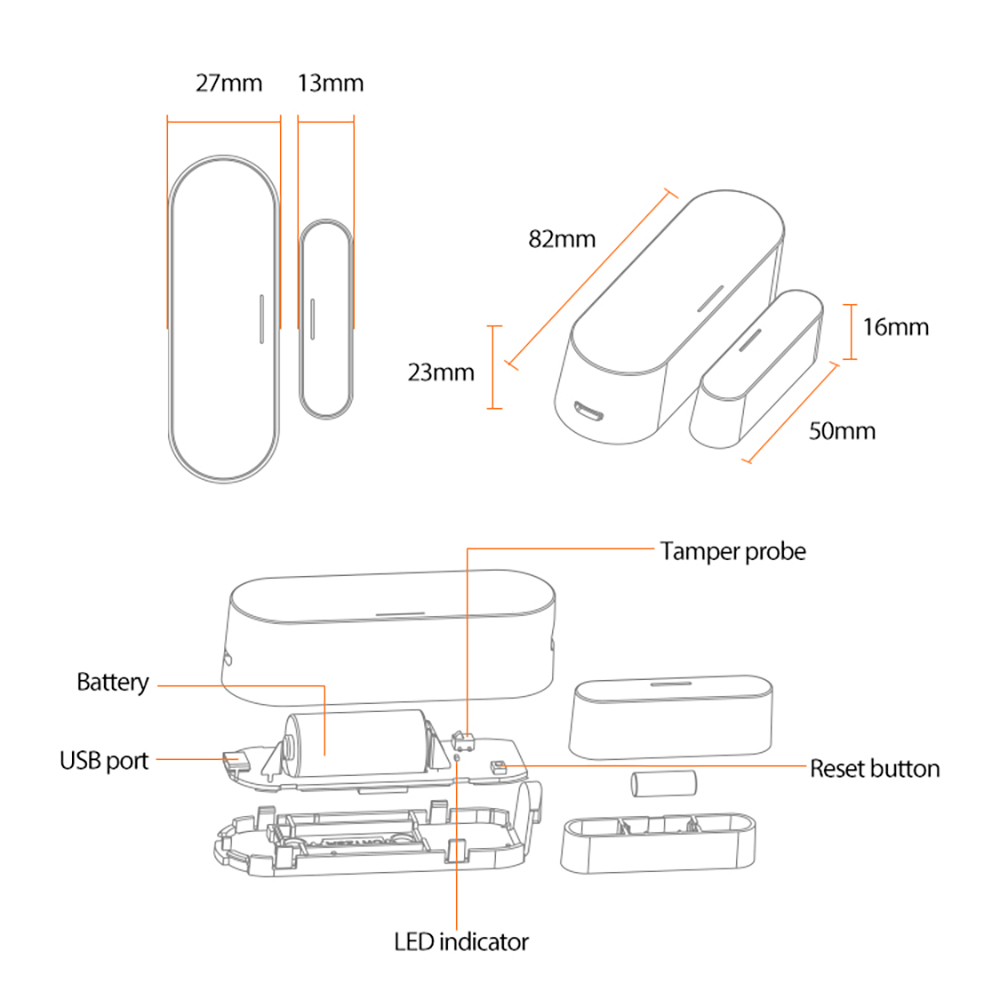 Tuya Zigbee Smart Door Window  - Sonoff Basic Switch recensie en prijs